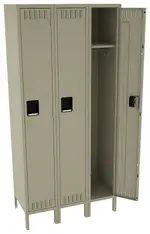 Tall Triple Lockers with Legs