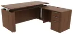 L Shaped Sit Stand Desk
