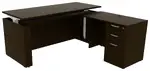 L Shaped Sit Stand Desk