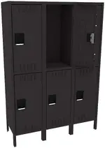 Three Double-Tier Lockers with Legs
