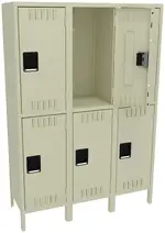 Three Double-Tier Lockers with Legs