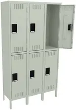Three Double-Tier Lockers with Legs