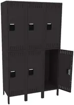 Three Double-Tier Lockers with Legs