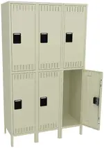 Three Double-Tier Lockers with Legs