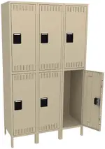 Three Double-Tier Lockers with Legs
