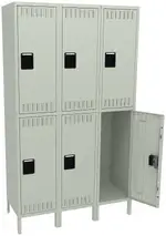 Three Double-Tier Lockers with Legs