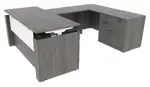 U Shaped Height Adjustable Desk