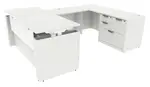 U Shaped Height Adjustable Desk
