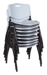 Stackable Office Chairs - Set of 8