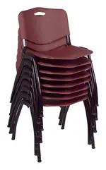 Stackable Office Chairs - Set of 8