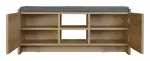 Shoe Storage Credenza with Cushion Top