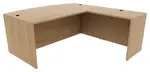 Bow Front L Shaped Desk Shell