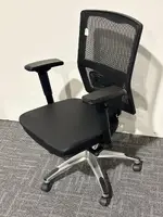 Black Mesh Back Task Chair with Lumbar Support