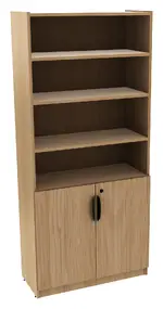 Bookcase with Locking Doors