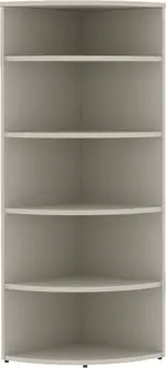 Curved Corner Bookcase