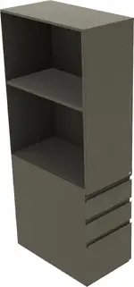 Storage Tower with Drawers and Shelves