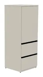 Vertical Storage Cabinet with Drawers