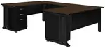 U Shaped Desk with Drawers