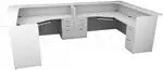 2 Person Reception Desk with Drawers