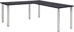 L Shaped Desk with Metal Legs