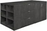 2 Storage Cabinet with 2 Lateral File and Bookcase