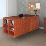 3 Lateral File with Storage and Bookcase