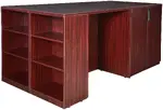 Stand Up Desk with Storage Cabinets