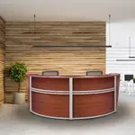 2 Person Curved Reception Desk