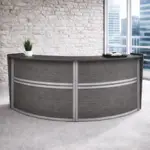 2 Person Curved Reception Desk
