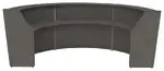 3 Person Curved Reception Desk
