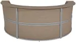 3 Person Curved Reception Desk