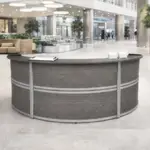 3 Person Curved Reception Desk