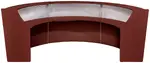 3 Person Curved Reception Desk