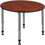 Adjustable Height Round Student Table