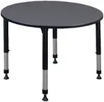 Adjustable Height Round Student Table