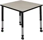 Rolling Square Classroom Table