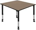 Large Adjustable Rolling Table