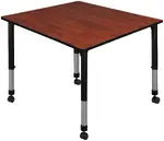 Large Adjustable Rolling Table