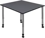 Large Adjustable Rolling Table