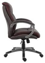 Brown Leather Mid Back Executive Chair