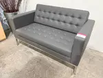 Grey Waiting Room Loveseat Couch