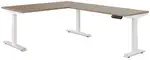 L Shape Height Adjustable Desk