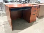 Pedestal Desk with Keyboard Tray