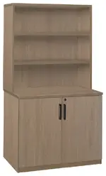 Office Storage Cabinet with Hutch