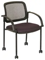 Rolling Mesh Back Guest Chair