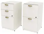 Pair of 2 & 3 Drawer Pedestals for Groupe Lacasse Desks