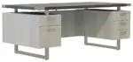 Double Pedestal Desk with Drawers