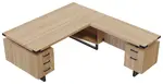 L Shaped Desk with Drawers