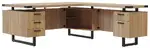 L Shaped Desk with Drawers