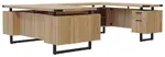 U Shaped Desk with Drawers